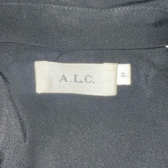 A.L.C. Black Trench Coat - Picture 4 of 5